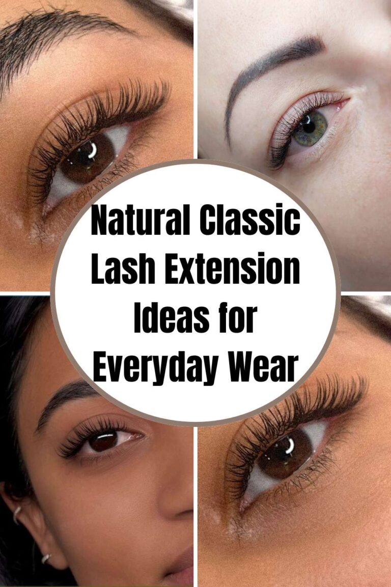 10 Natural Classic Lash Extension Ideas for Everyday Wear