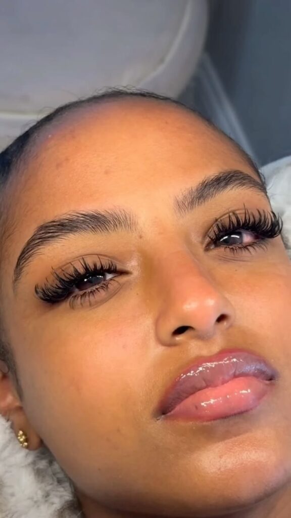 Wet Look Lashes Often Appear Darker