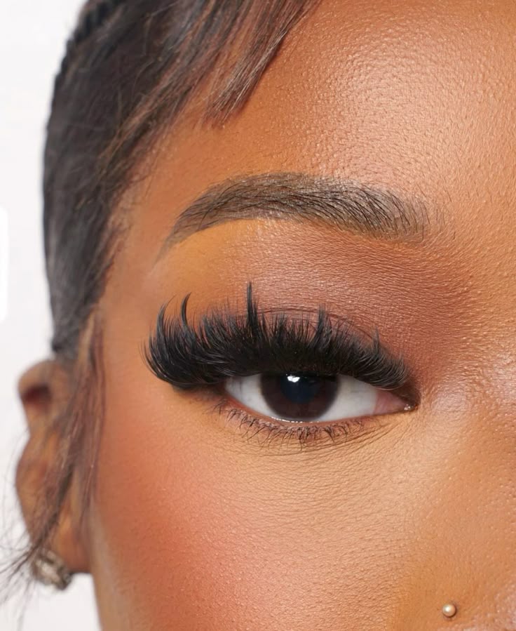 woman on strip lashes